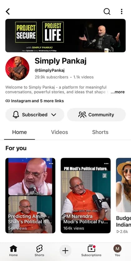 Simply Pankaj YouTube channel with 29.9k subscribers